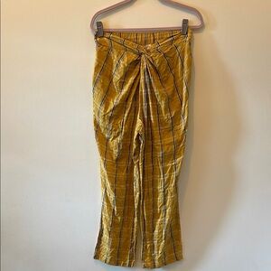 NWT Molly Green Koda Mustard Plaid Pants SZ Large